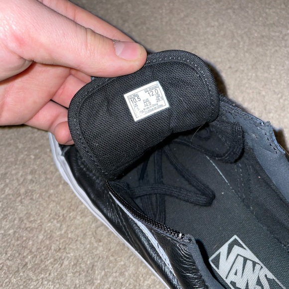 Vans leather zipper old skool size 10.5 - Picture 6 of 6